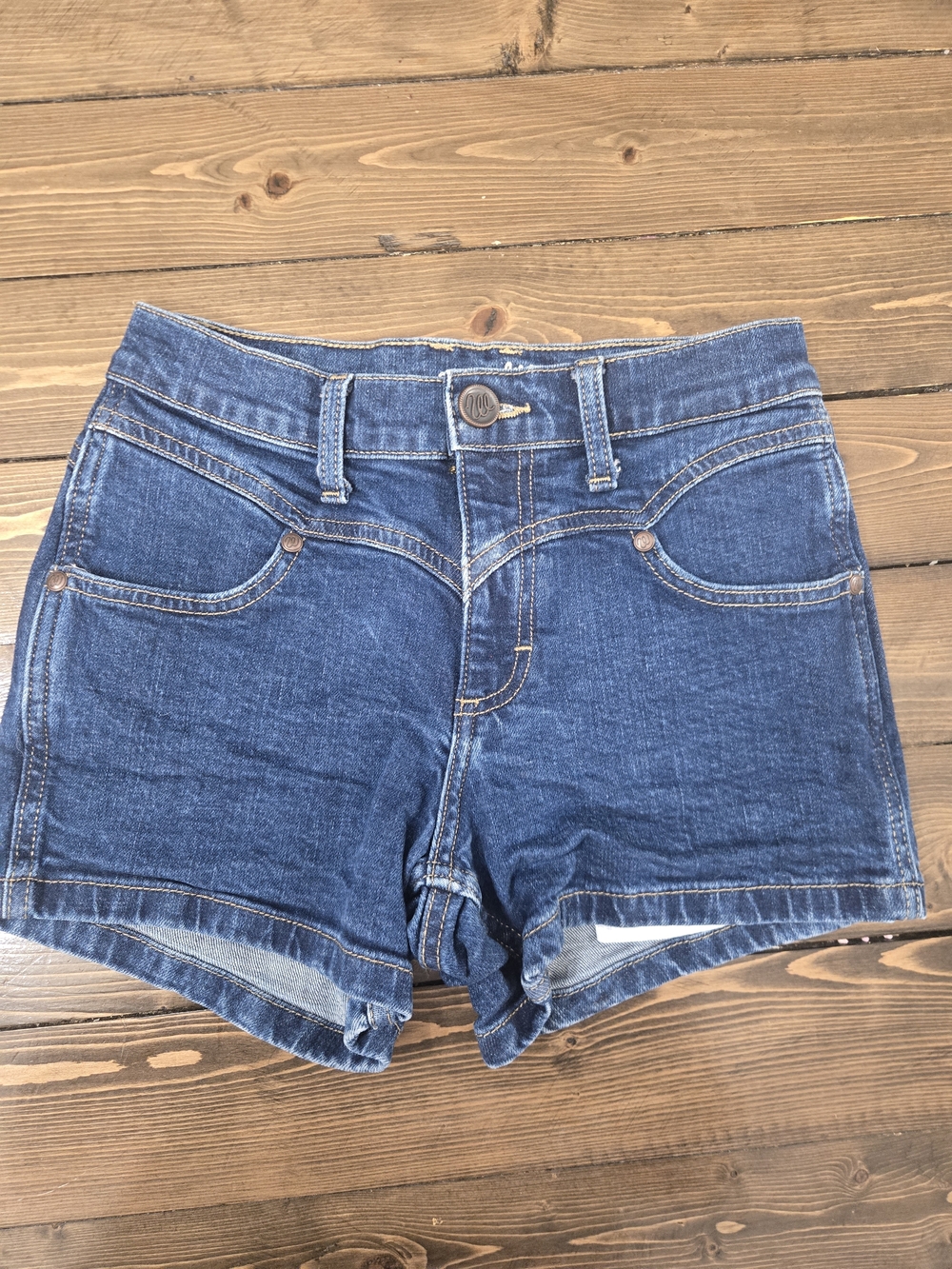 Wrangler Dark Blue Denim Women's Jean Shorts